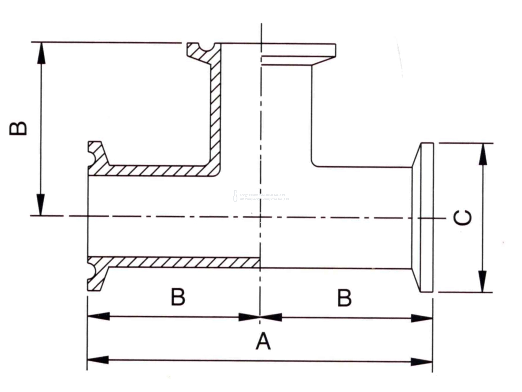 3a-7mp Equal Tee Clamp Type