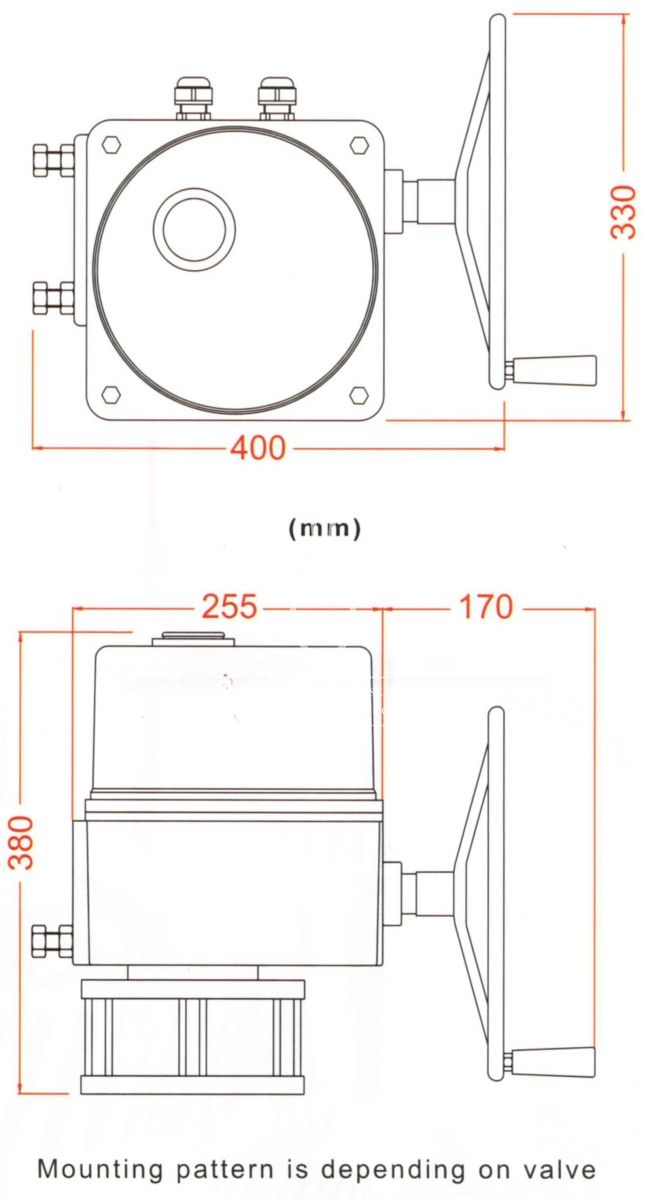 UM-10 Series with Mounting Kits drawing