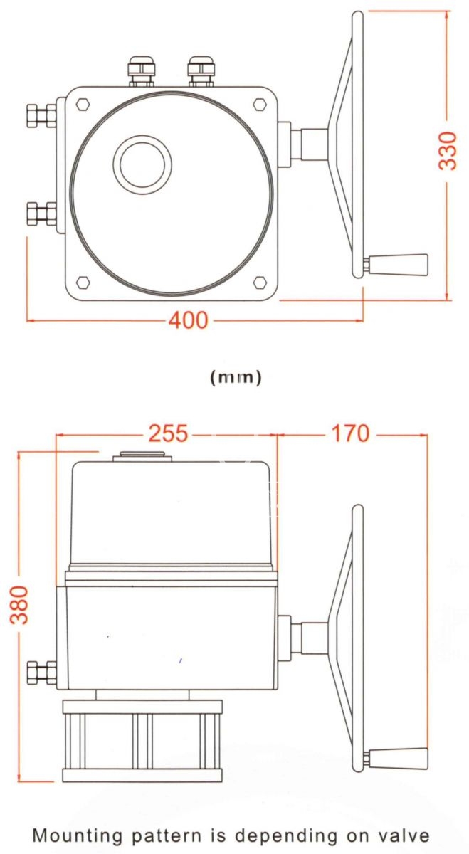 UM-11 Series with Mounting Kits drawing